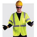 Lime Class 3 Mesh Zip Safety Vest